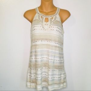 White House Black Market Beaded Knit Tank size XS